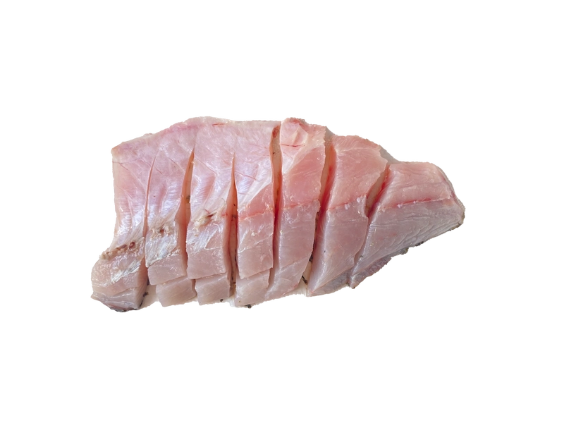 ปลากะพงสดแล่ฟิลเล่หั่นชิ้น